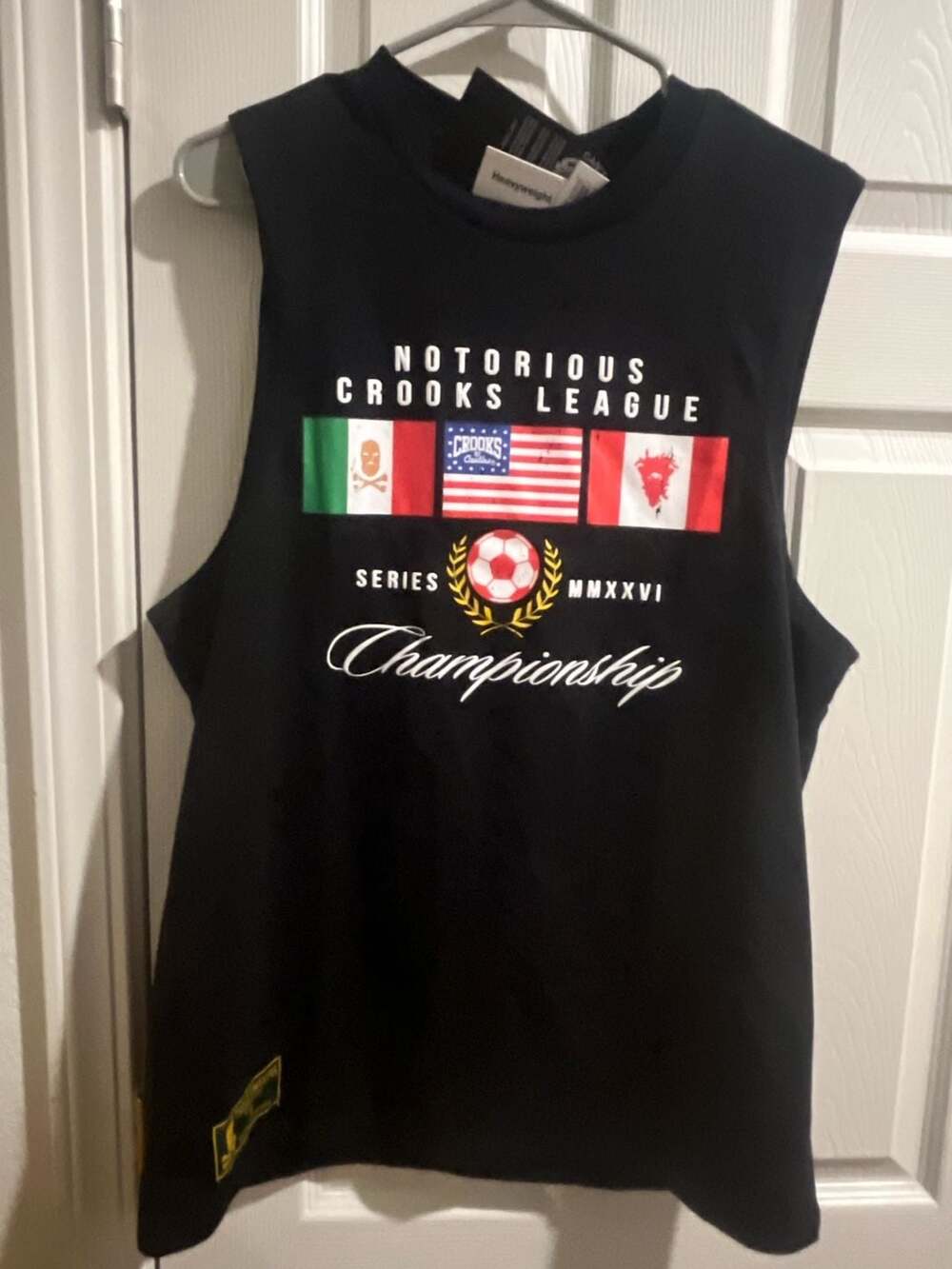 Crooks & Castles Notorious Crooks League Soccer Tank Top Size M